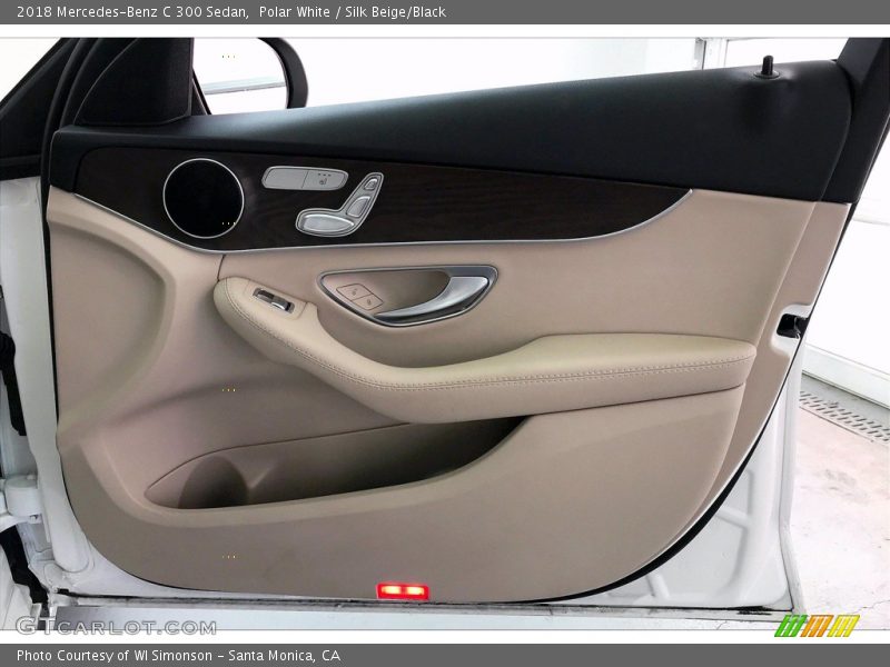 Polar White / Silk Beige/Black 2018 Mercedes-Benz C 300 Sedan