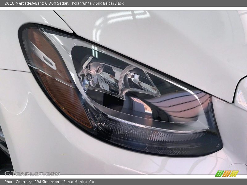 Polar White / Silk Beige/Black 2018 Mercedes-Benz C 300 Sedan