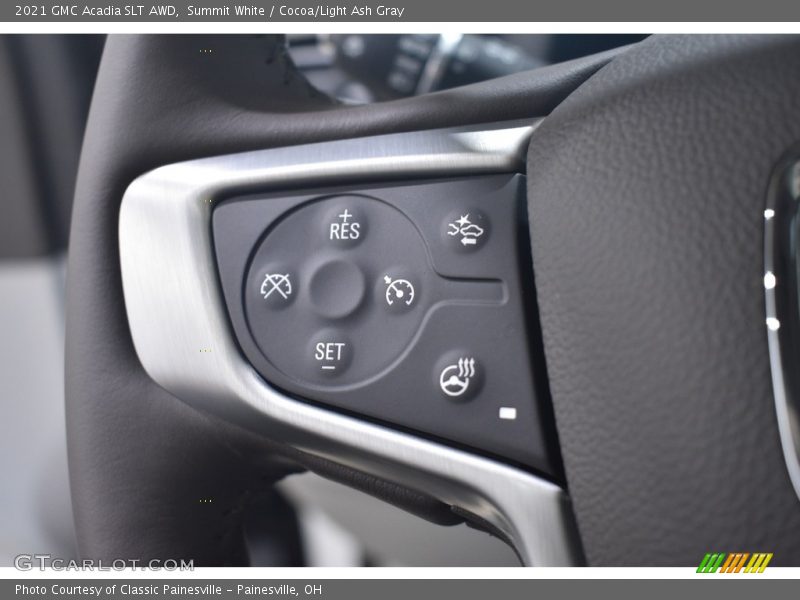 Summit White / Cocoa/Light Ash Gray 2021 GMC Acadia SLT AWD