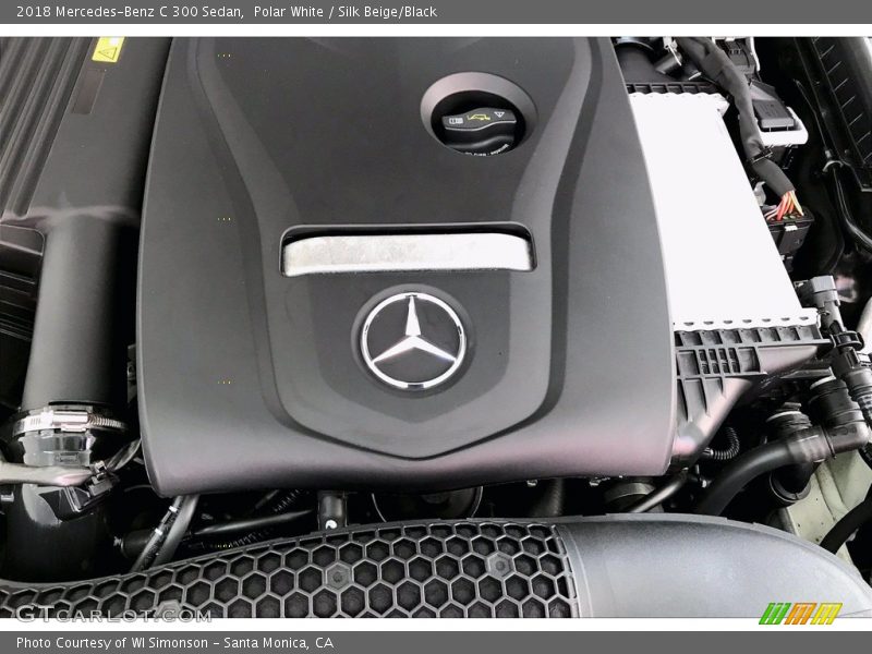 Polar White / Silk Beige/Black 2018 Mercedes-Benz C 300 Sedan