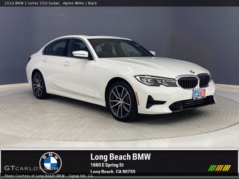 Alpine White / Black 2019 BMW 3 Series 330i Sedan