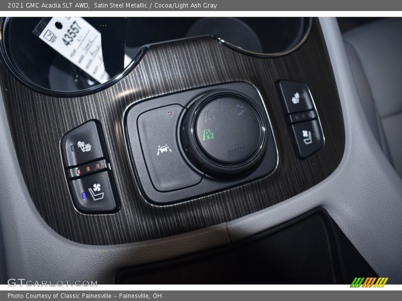 Satin Steel Metallic / Cocoa/Light Ash Gray 2021 GMC Acadia SLT AWD