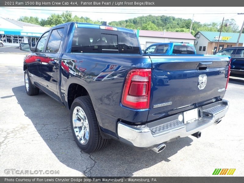 Patriot Blue Pearl / Light Frost Beige/Black 2021 Ram 1500 Big Horn Crew Cab 4x4