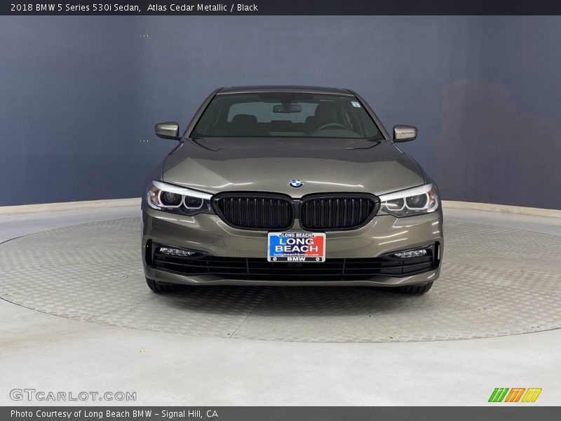 Atlas Cedar Metallic / Black 2018 BMW 5 Series 530i Sedan