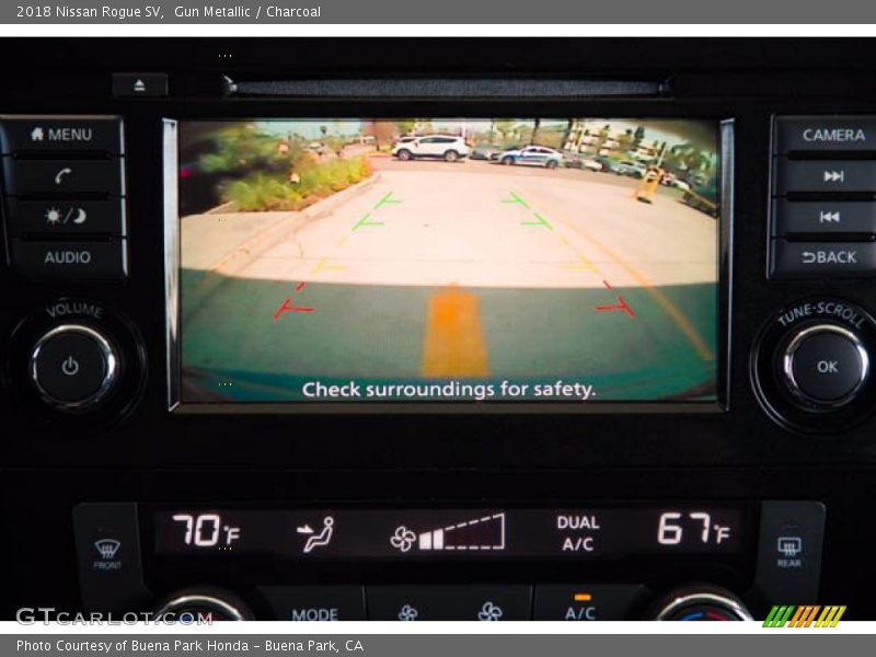 Gun Metallic / Charcoal 2018 Nissan Rogue SV