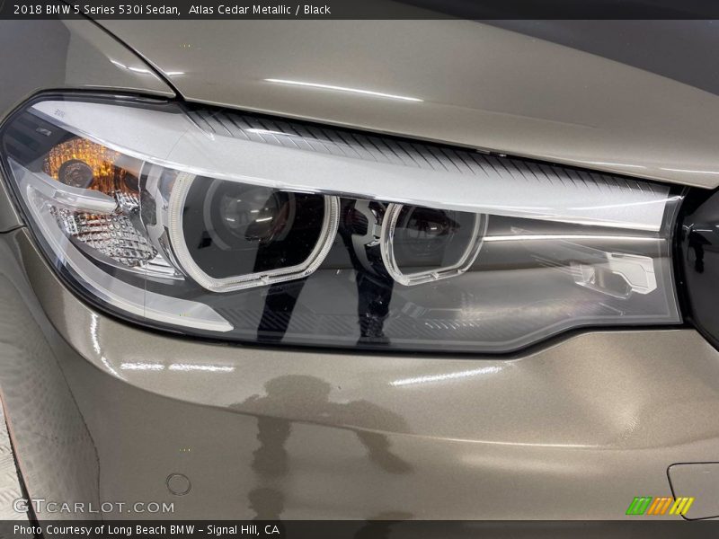 Atlas Cedar Metallic / Black 2018 BMW 5 Series 530i Sedan