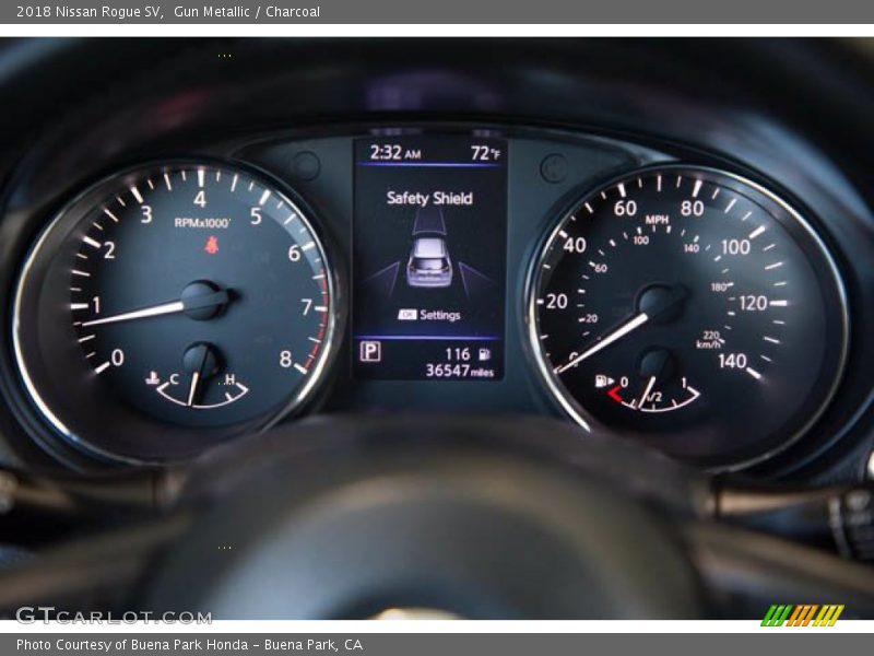 Gun Metallic / Charcoal 2018 Nissan Rogue SV
