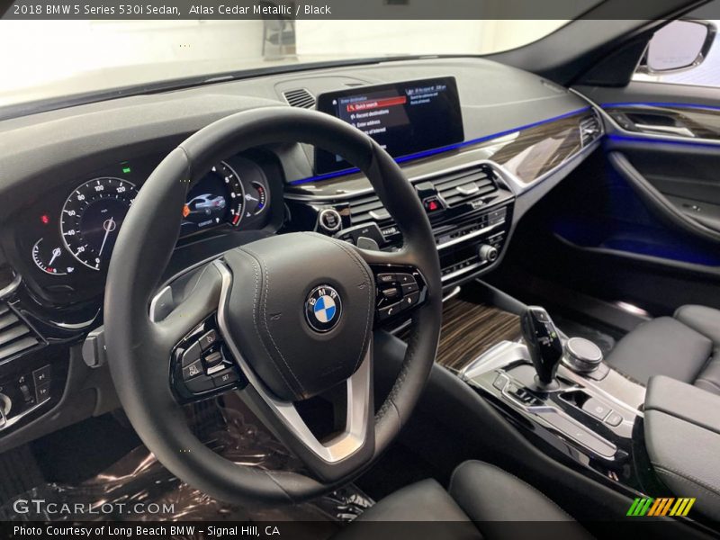 Atlas Cedar Metallic / Black 2018 BMW 5 Series 530i Sedan