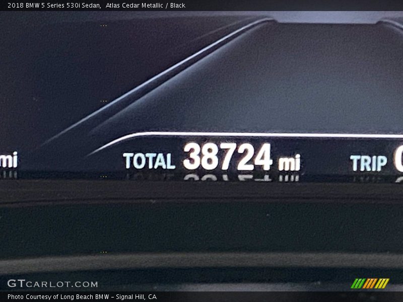 Atlas Cedar Metallic / Black 2018 BMW 5 Series 530i Sedan