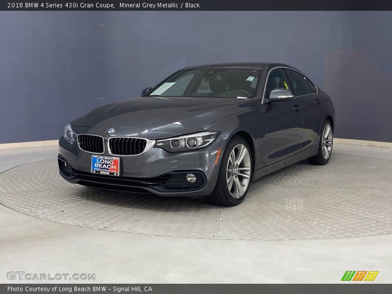 Mineral Grey Metallic / Black 2018 BMW 4 Series 430i Gran Coupe