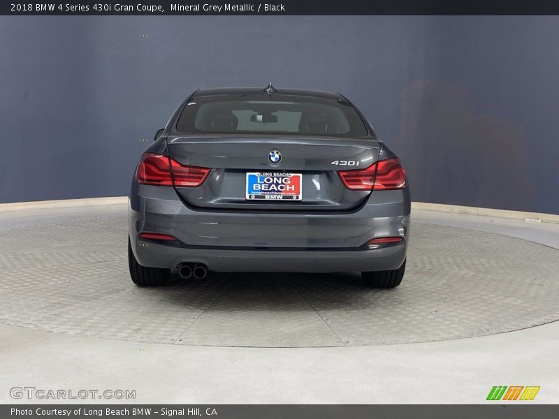 Mineral Grey Metallic / Black 2018 BMW 4 Series 430i Gran Coupe