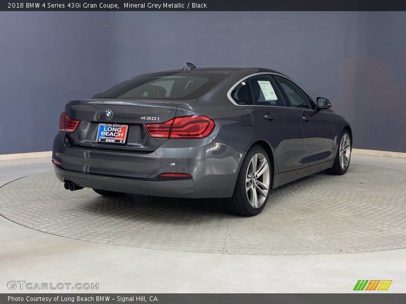 Mineral Grey Metallic / Black 2018 BMW 4 Series 430i Gran Coupe