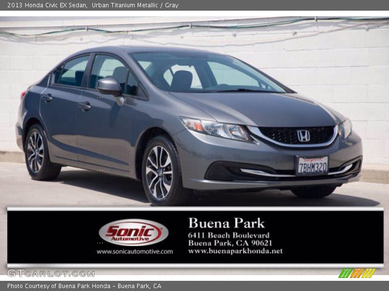 Urban Titanium Metallic / Gray 2013 Honda Civic EX Sedan