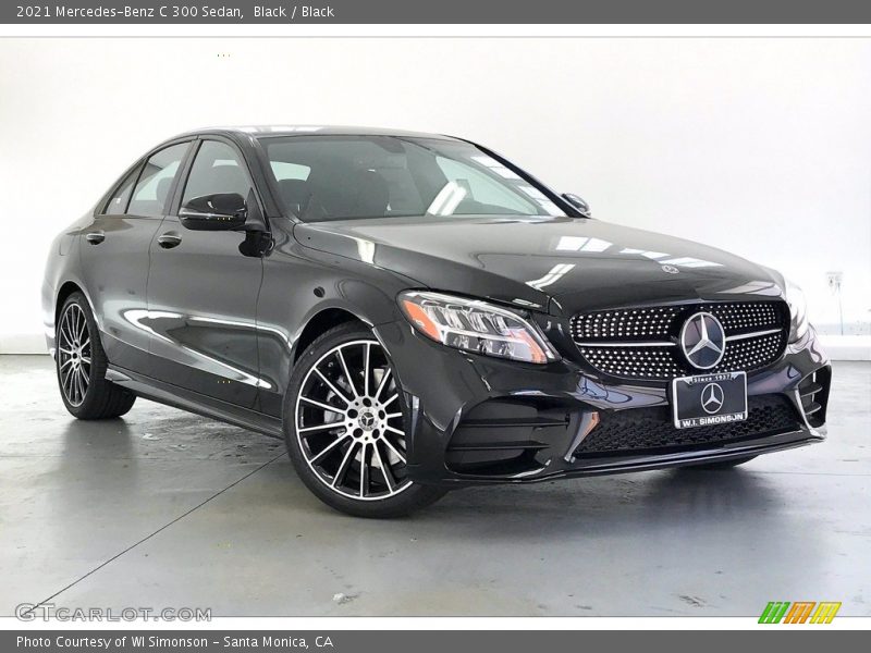 Black / Black 2021 Mercedes-Benz C 300 Sedan