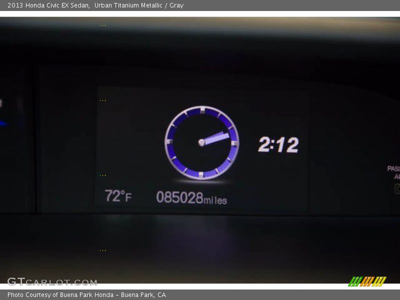 Urban Titanium Metallic / Gray 2013 Honda Civic EX Sedan