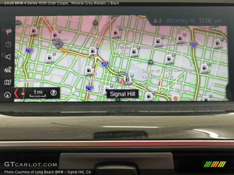Mineral Grey Metallic / Black 2018 BMW 4 Series 430i Gran Coupe
