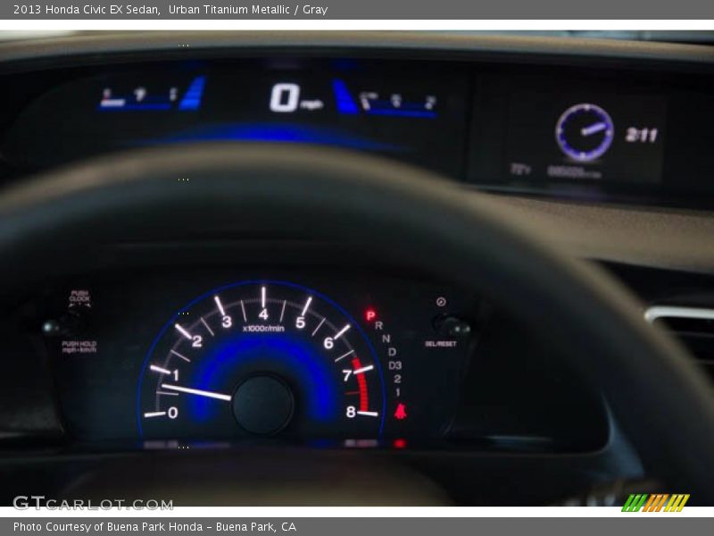 Urban Titanium Metallic / Gray 2013 Honda Civic EX Sedan