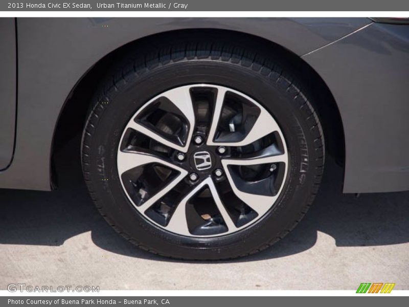 Urban Titanium Metallic / Gray 2013 Honda Civic EX Sedan