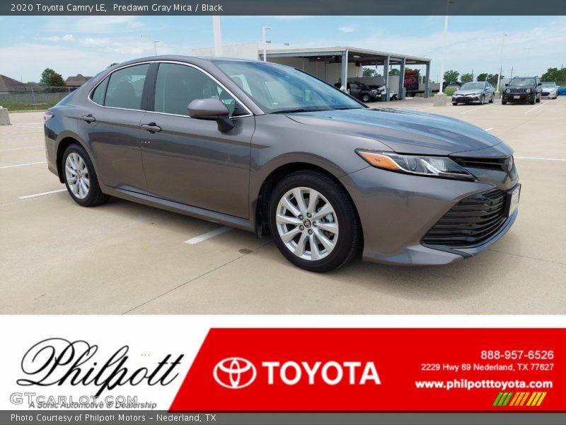 Predawn Gray Mica / Black 2020 Toyota Camry LE