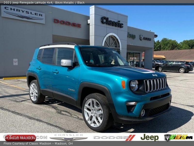 Bikini Metallic / Black 2021 Jeep Renegade Latitude 4x4