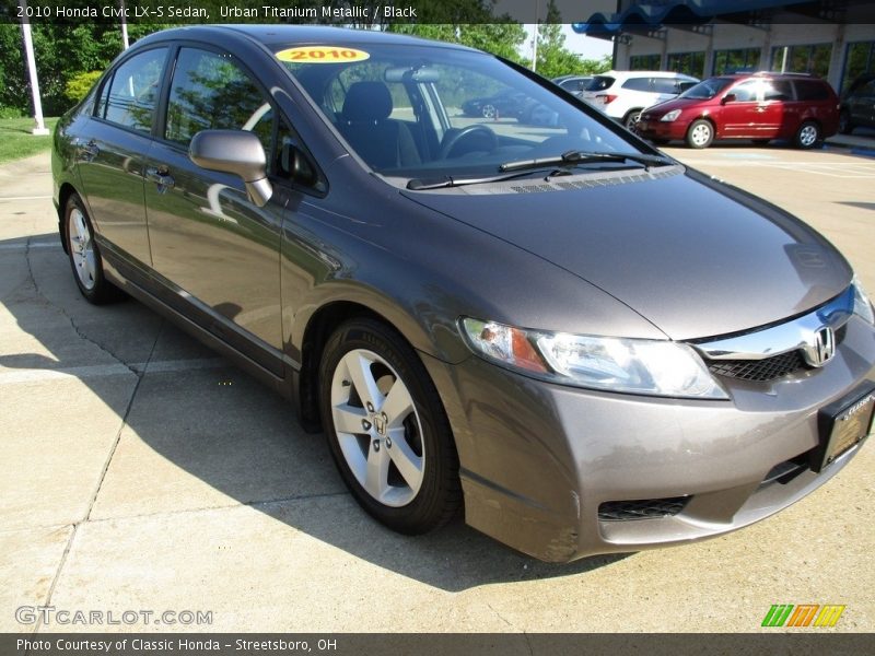 Urban Titanium Metallic / Black 2010 Honda Civic LX-S Sedan