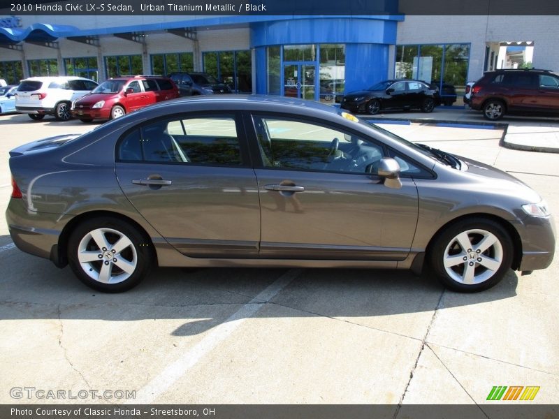 Urban Titanium Metallic / Black 2010 Honda Civic LX-S Sedan