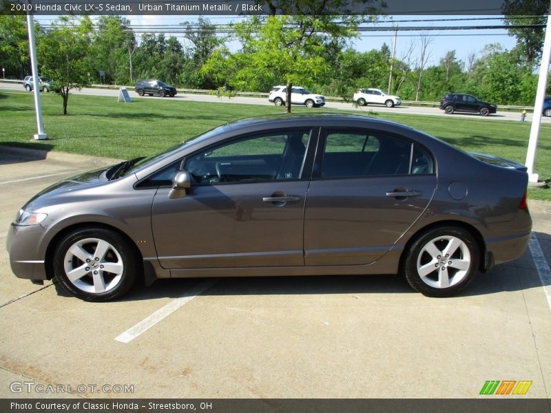 Urban Titanium Metallic / Black 2010 Honda Civic LX-S Sedan