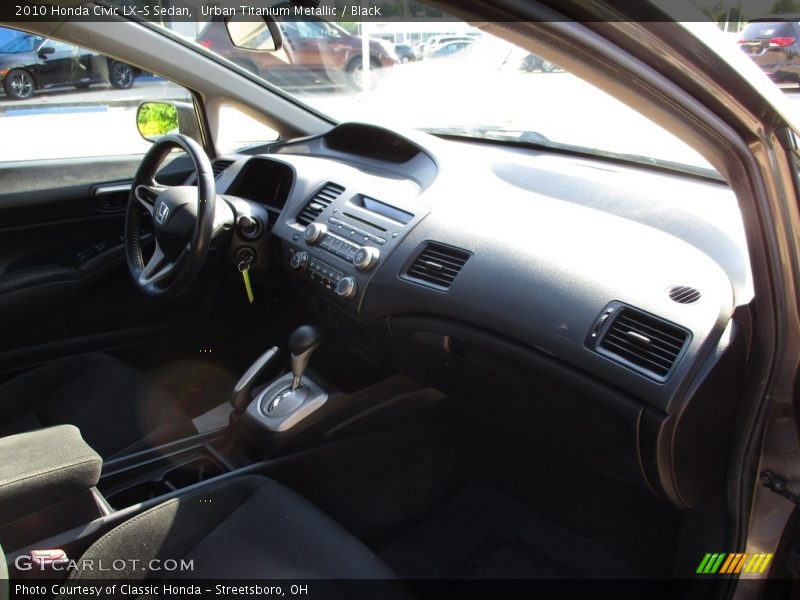 Urban Titanium Metallic / Black 2010 Honda Civic LX-S Sedan