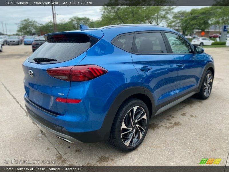 Aqua Blue / Black 2019 Hyundai Tucson Sport AWD