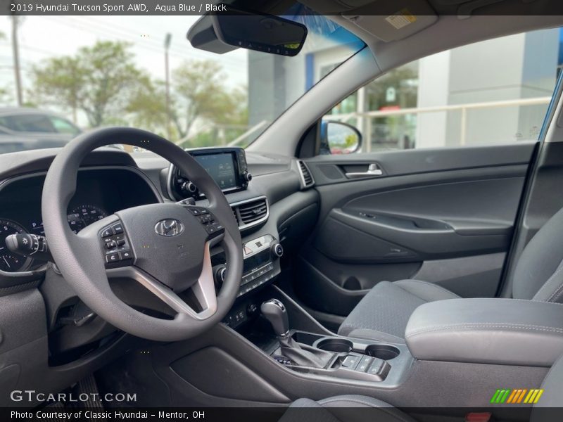 Aqua Blue / Black 2019 Hyundai Tucson Sport AWD