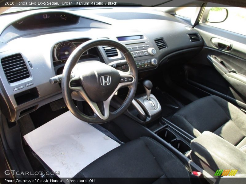 Urban Titanium Metallic / Black 2010 Honda Civic LX-S Sedan