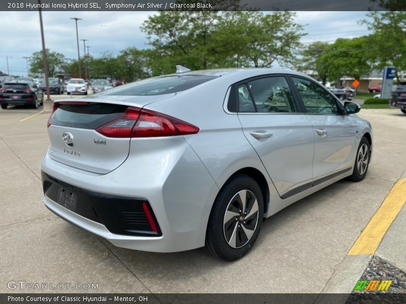 Symphony Air Silver / Charcoal Black 2018 Hyundai Ioniq Hybrid SEL