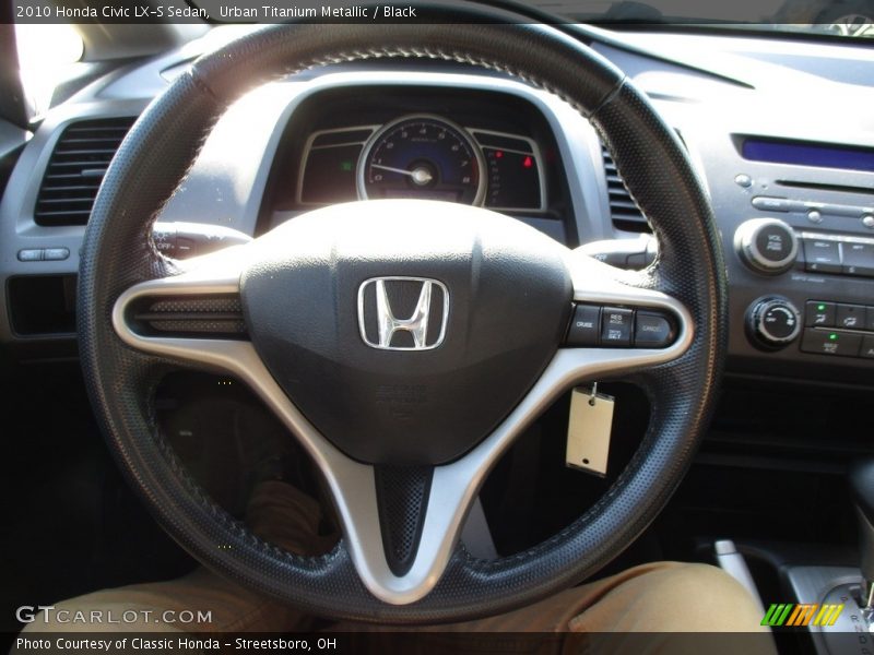 Urban Titanium Metallic / Black 2010 Honda Civic LX-S Sedan