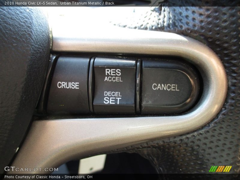 Urban Titanium Metallic / Black 2010 Honda Civic LX-S Sedan
