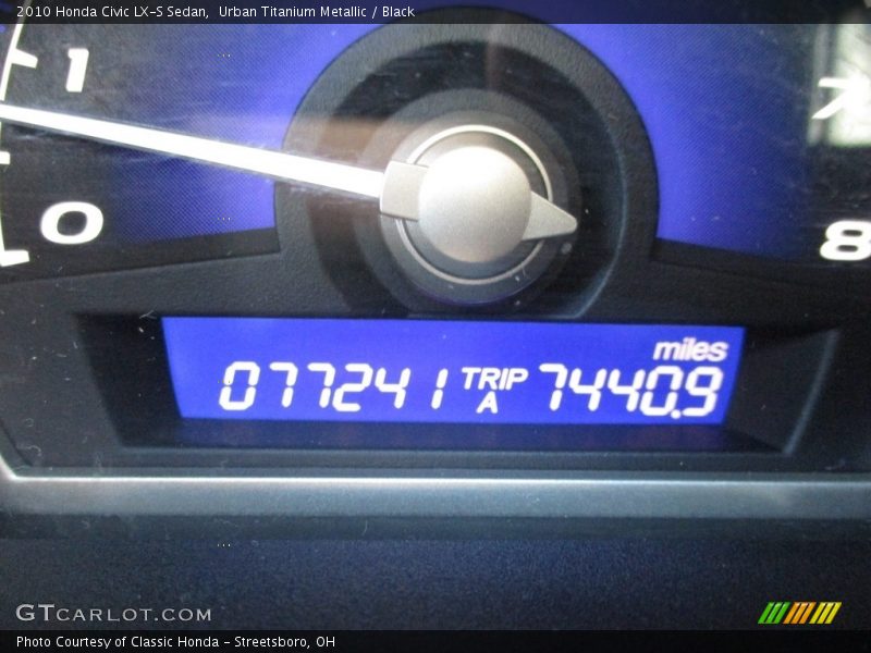 Urban Titanium Metallic / Black 2010 Honda Civic LX-S Sedan
