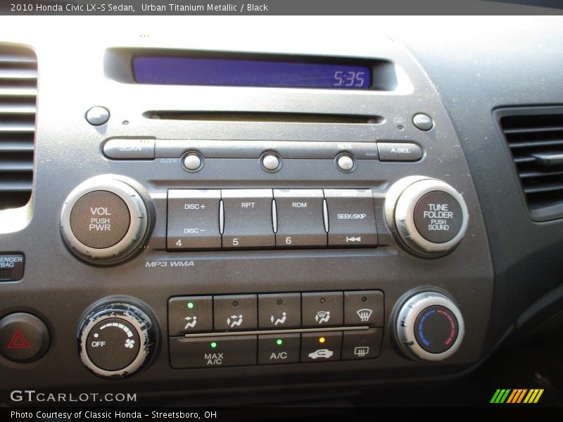 Urban Titanium Metallic / Black 2010 Honda Civic LX-S Sedan