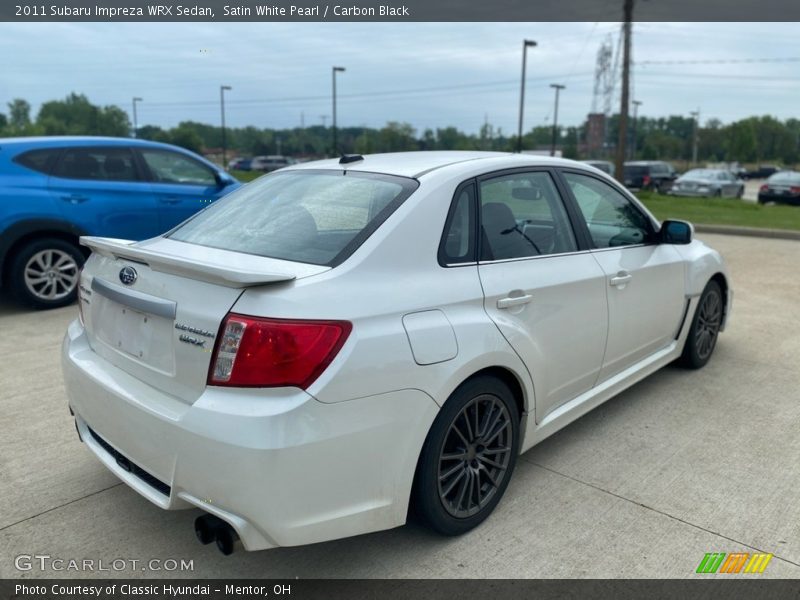 Satin White Pearl / Carbon Black 2011 Subaru Impreza WRX Sedan