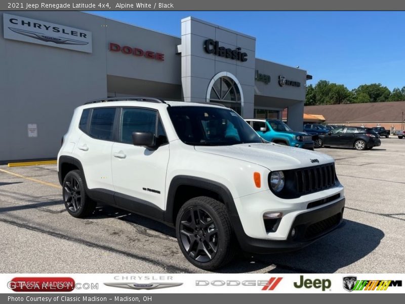 Alpine White / Black 2021 Jeep Renegade Latitude 4x4