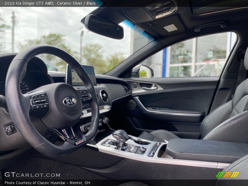 Ceramic Silver / Black 2019 Kia Stinger GT2 AWD