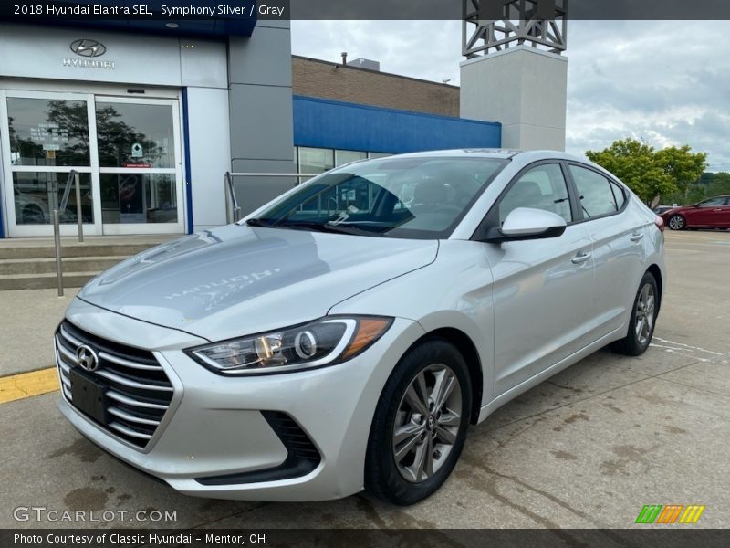 Symphony Silver / Gray 2018 Hyundai Elantra SEL