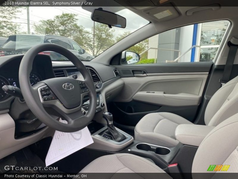 Symphony Silver / Gray 2018 Hyundai Elantra SEL