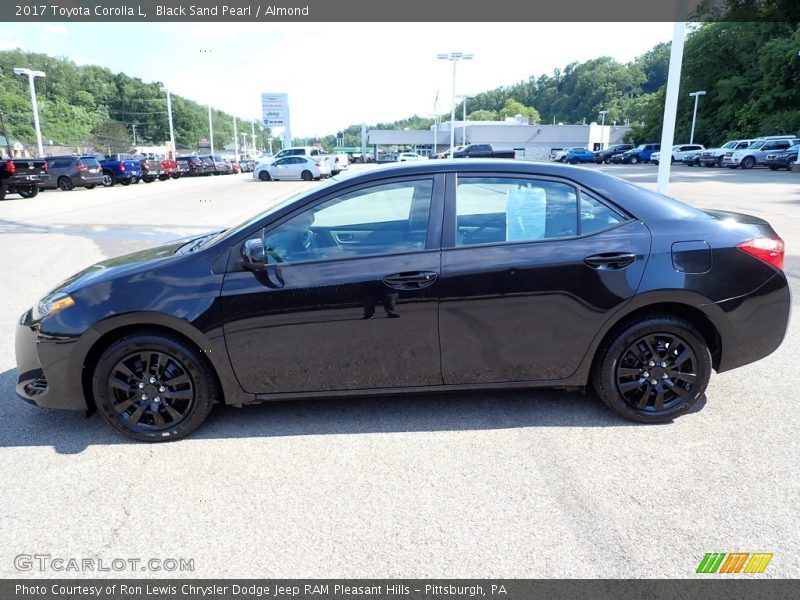 Black Sand Pearl / Almond 2017 Toyota Corolla L