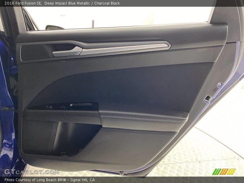 Deep Impact Blue Metallic / Charcoal Black 2016 Ford Fusion SE