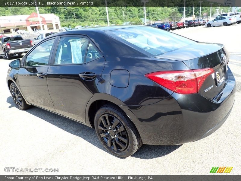 Black Sand Pearl / Almond 2017 Toyota Corolla L