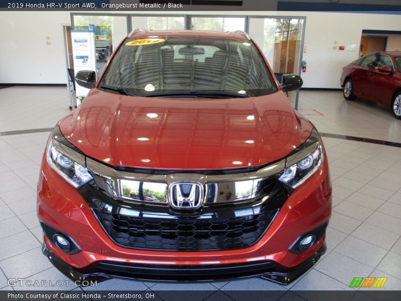 Orangeburst Metallic / Black 2019 Honda HR-V Sport AWD