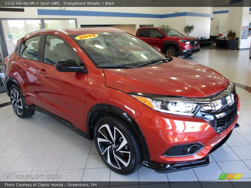 Orangeburst Metallic / Black 2019 Honda HR-V Sport AWD