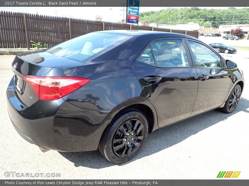 Black Sand Pearl / Almond 2017 Toyota Corolla L