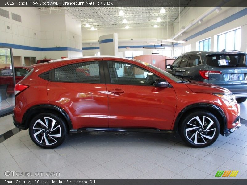 Orangeburst Metallic / Black 2019 Honda HR-V Sport AWD