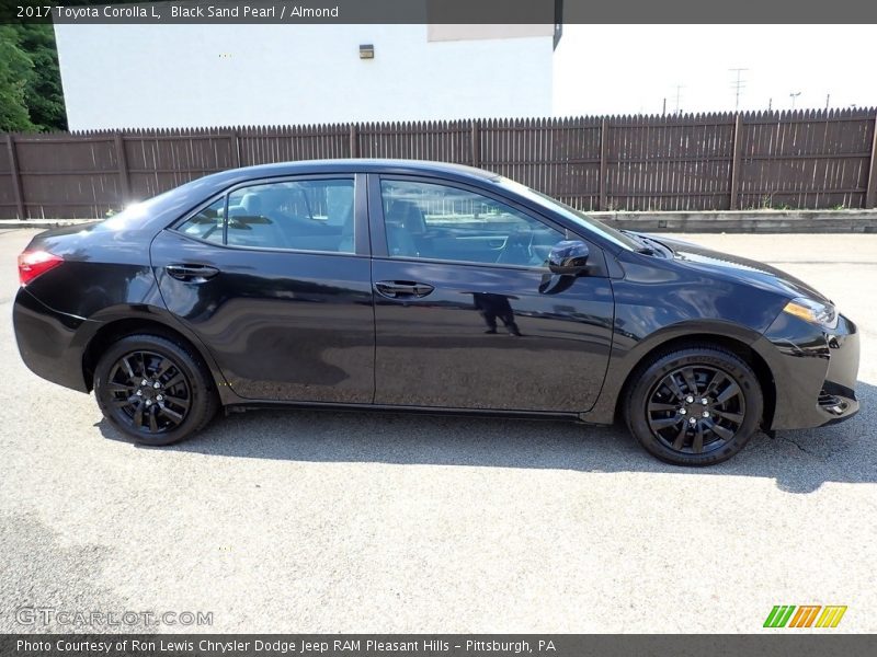 Black Sand Pearl / Almond 2017 Toyota Corolla L