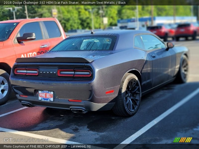 Maximum Steel Metallic / Black 2018 Dodge Challenger 392 HEMI Scat Pack Shaker